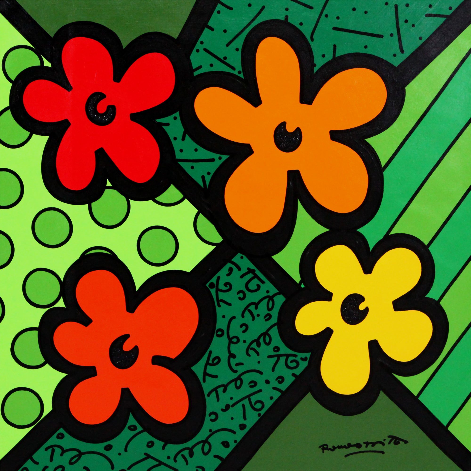 Andy's Flowers - Original Painting - Shop Britto