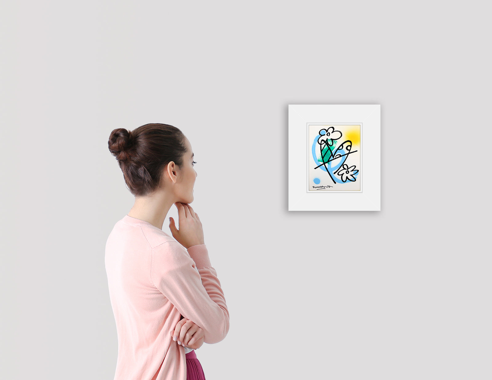 evolution original drawing  artistic colorful design collectible
