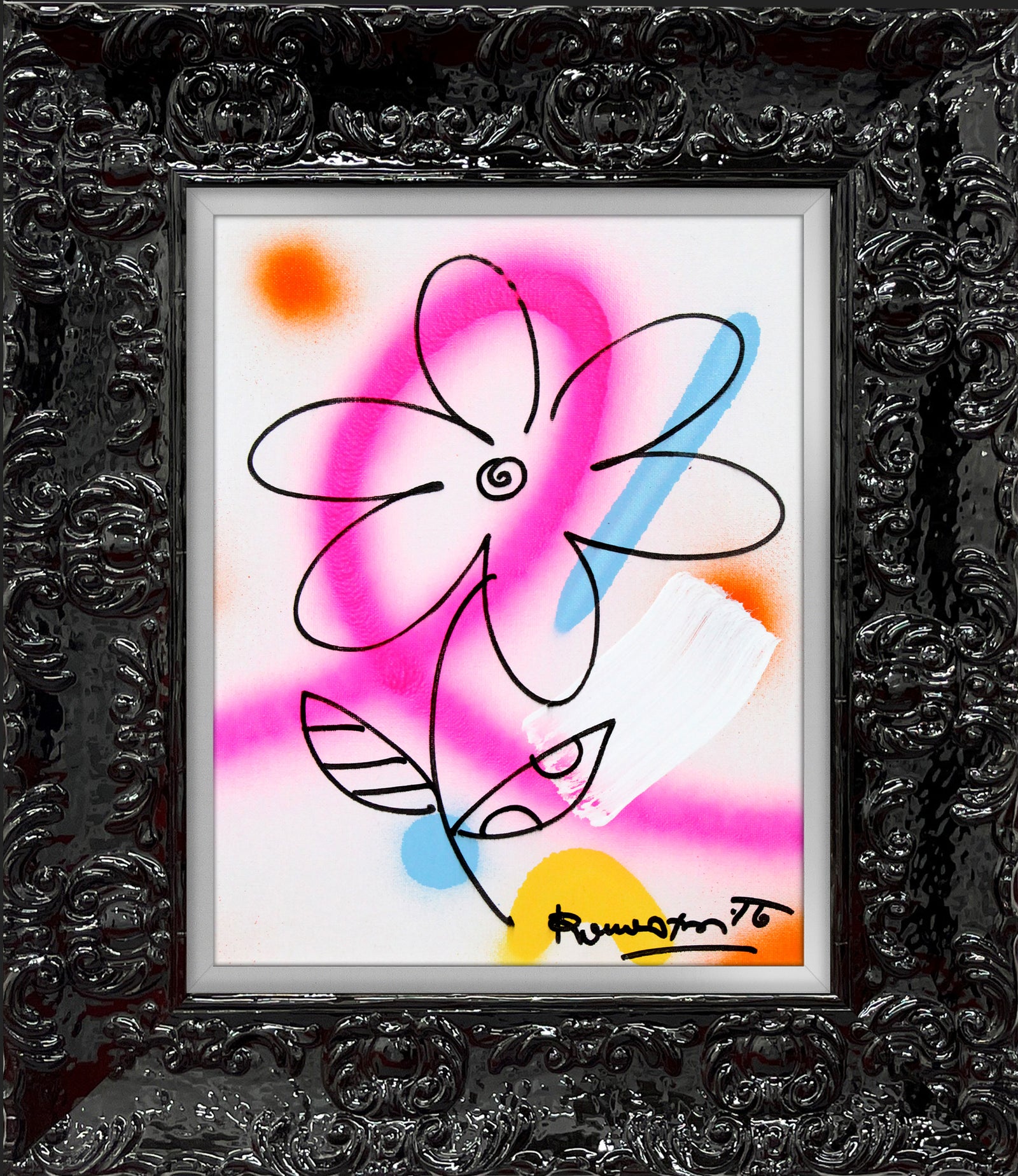 evolution original drawing  artistic colorful design collectible