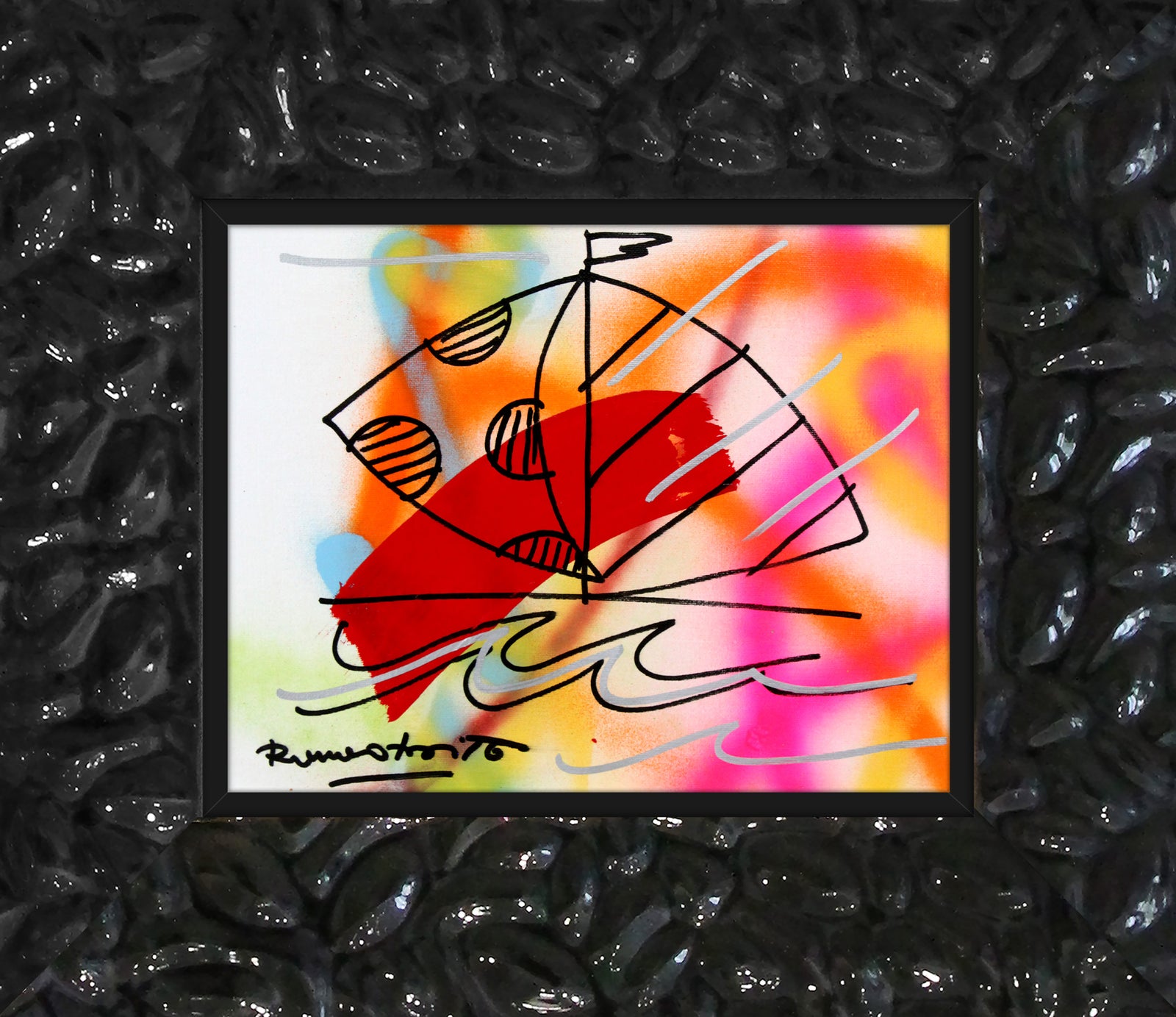 evolution original drawing  artistic colorful design collectible
