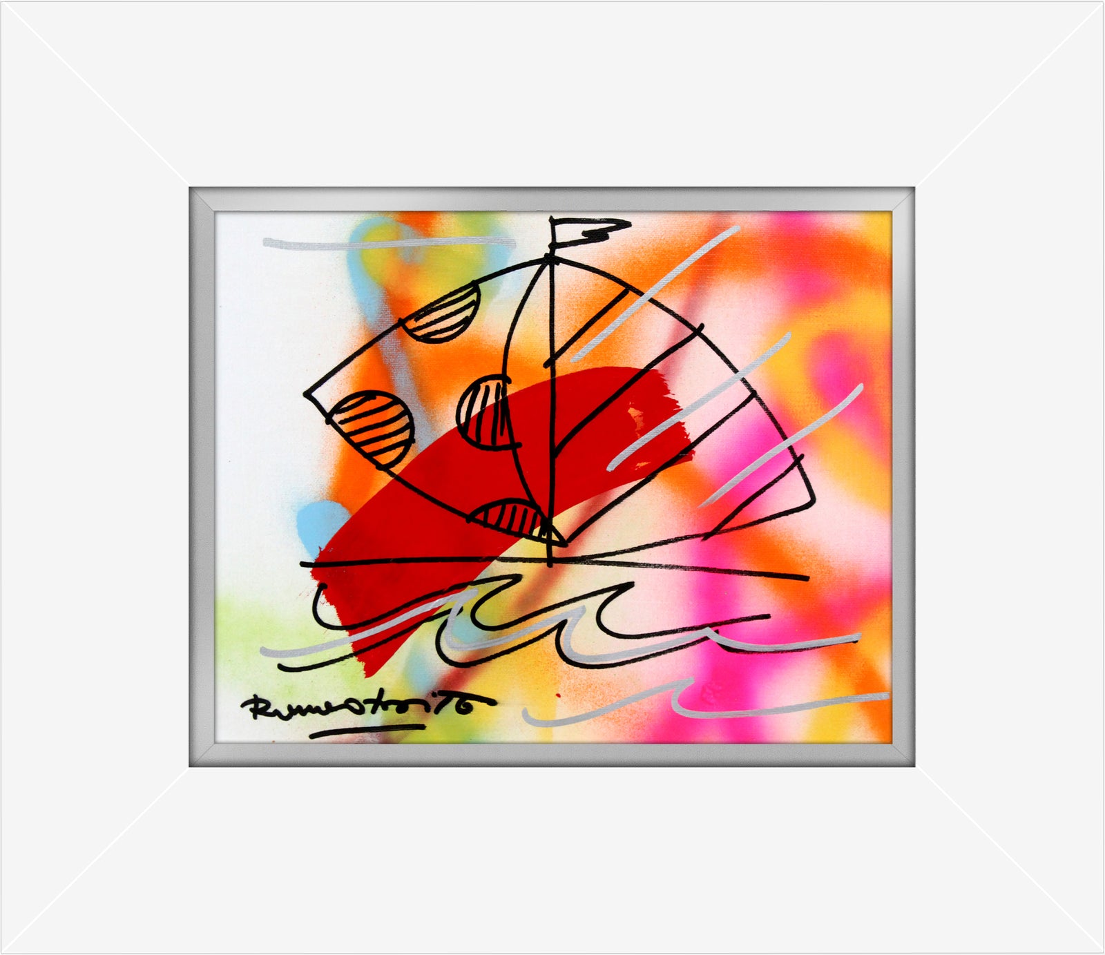 evolution original drawing  colorful decorative collectible gift idea