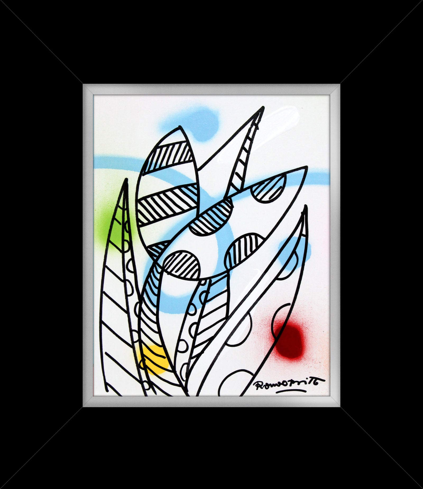 evolution original drawing  colorful decorative collectible gift idea
