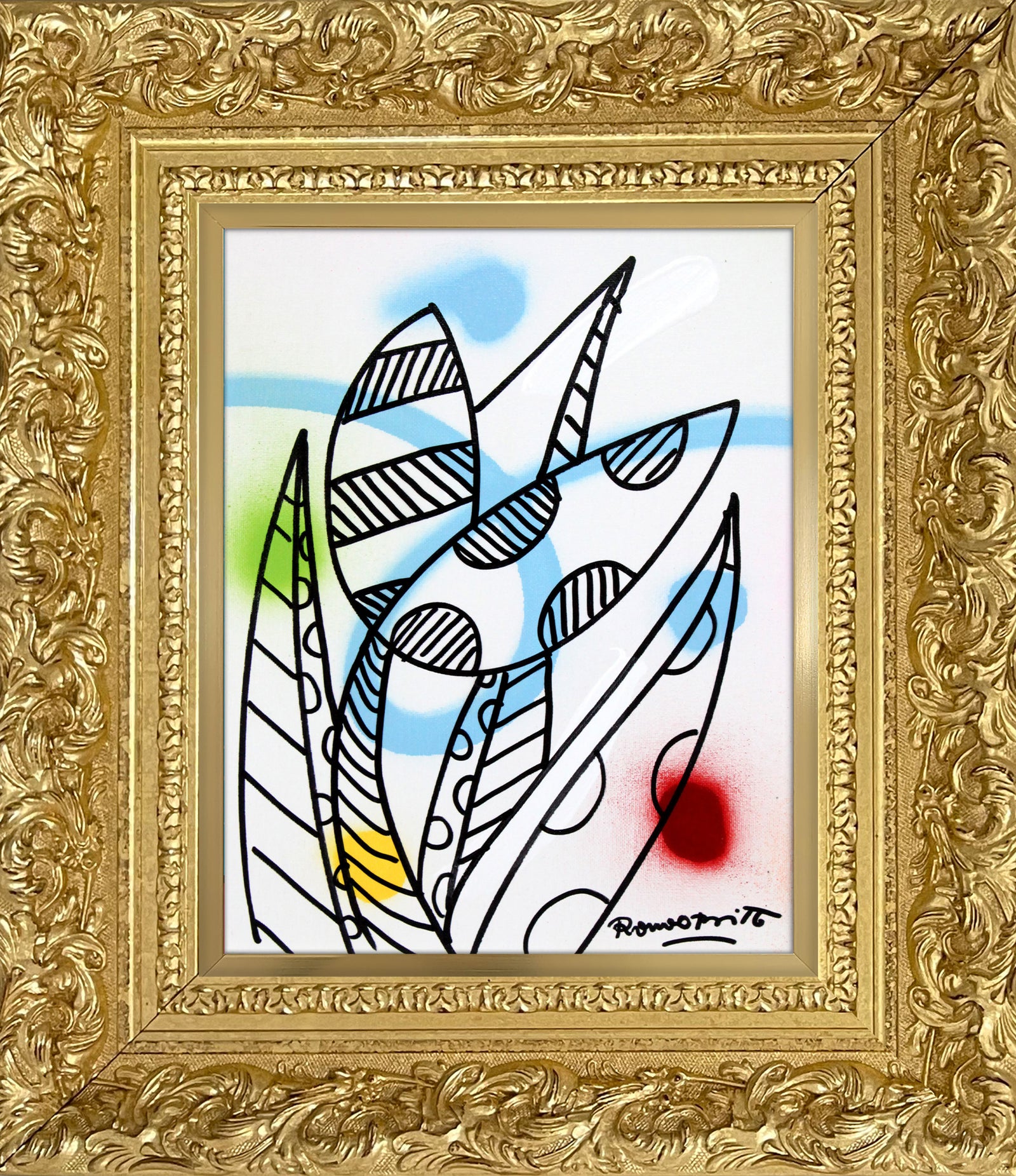 evolution original drawing  artistic colorful design collectible