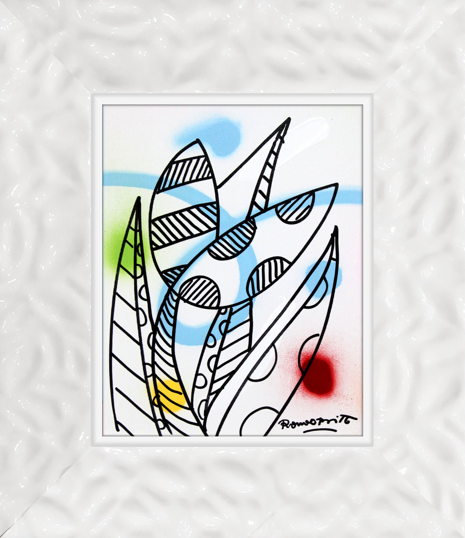 evolution original drawing  colorful decorative collectible gift idea