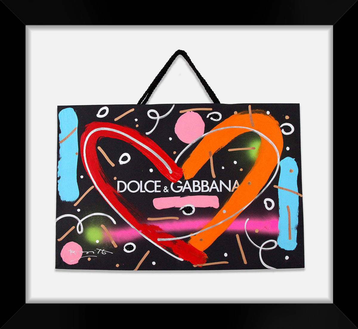 love dolce gabbana mixed media  colorful decorative collectible gift idea