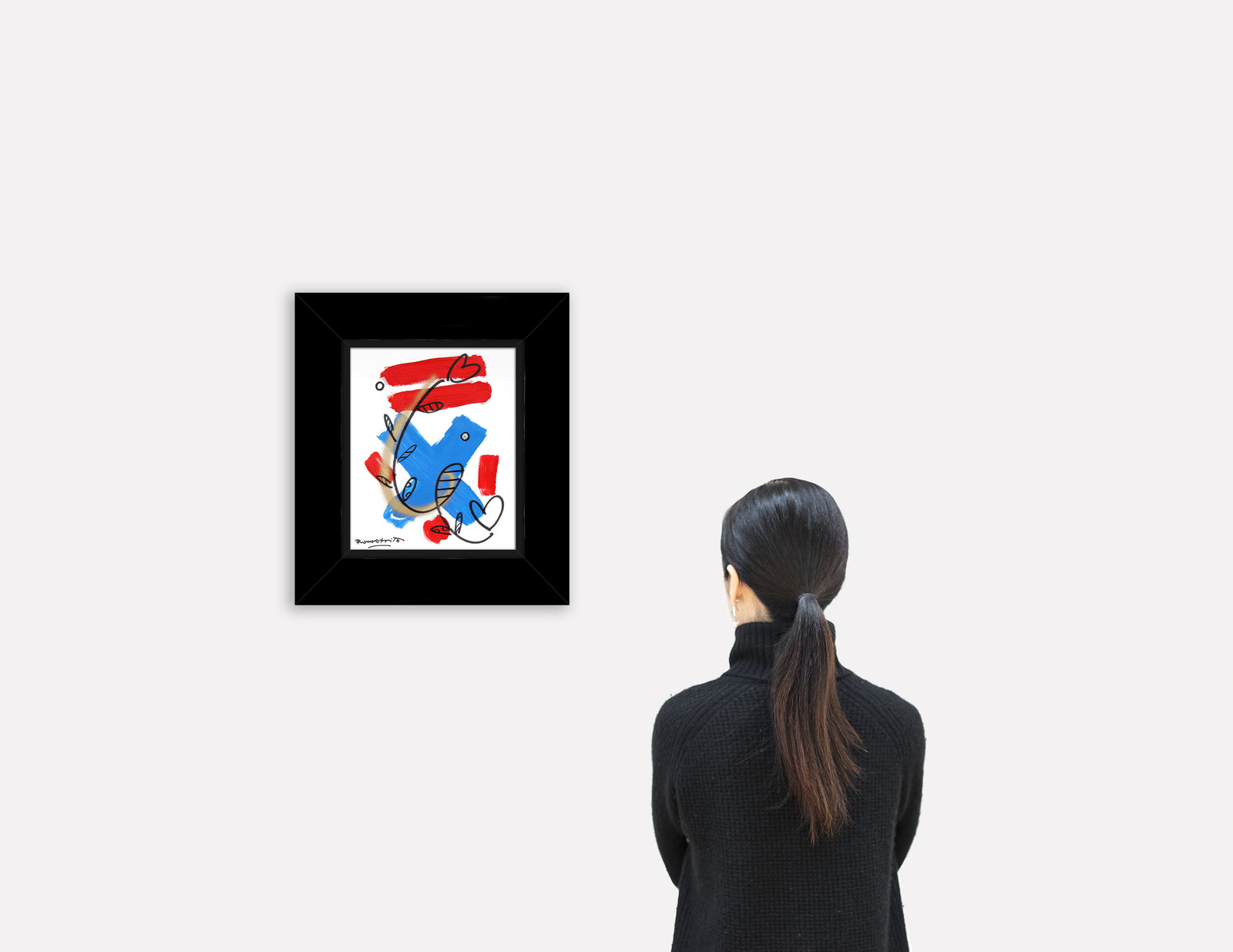 evolution original drawing  artistic colorful design collectible