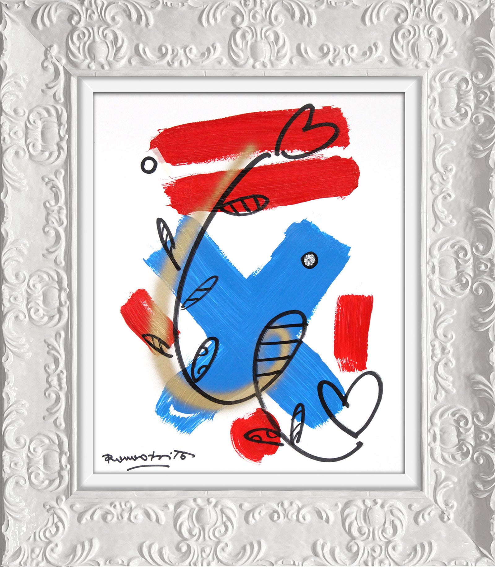 evolution original drawing  artistic colorful design collectible