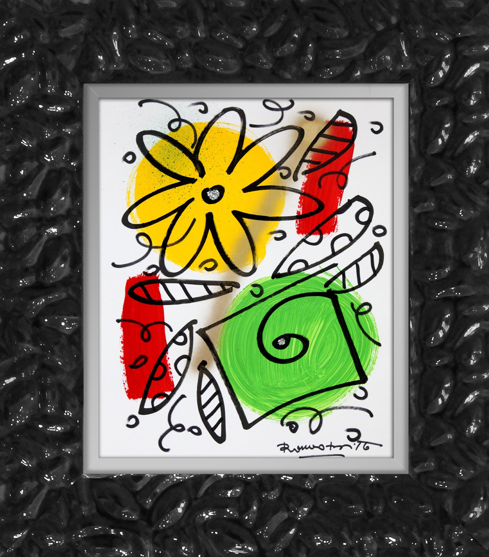 evolution original drawing  colorful decorative collectible gift idea