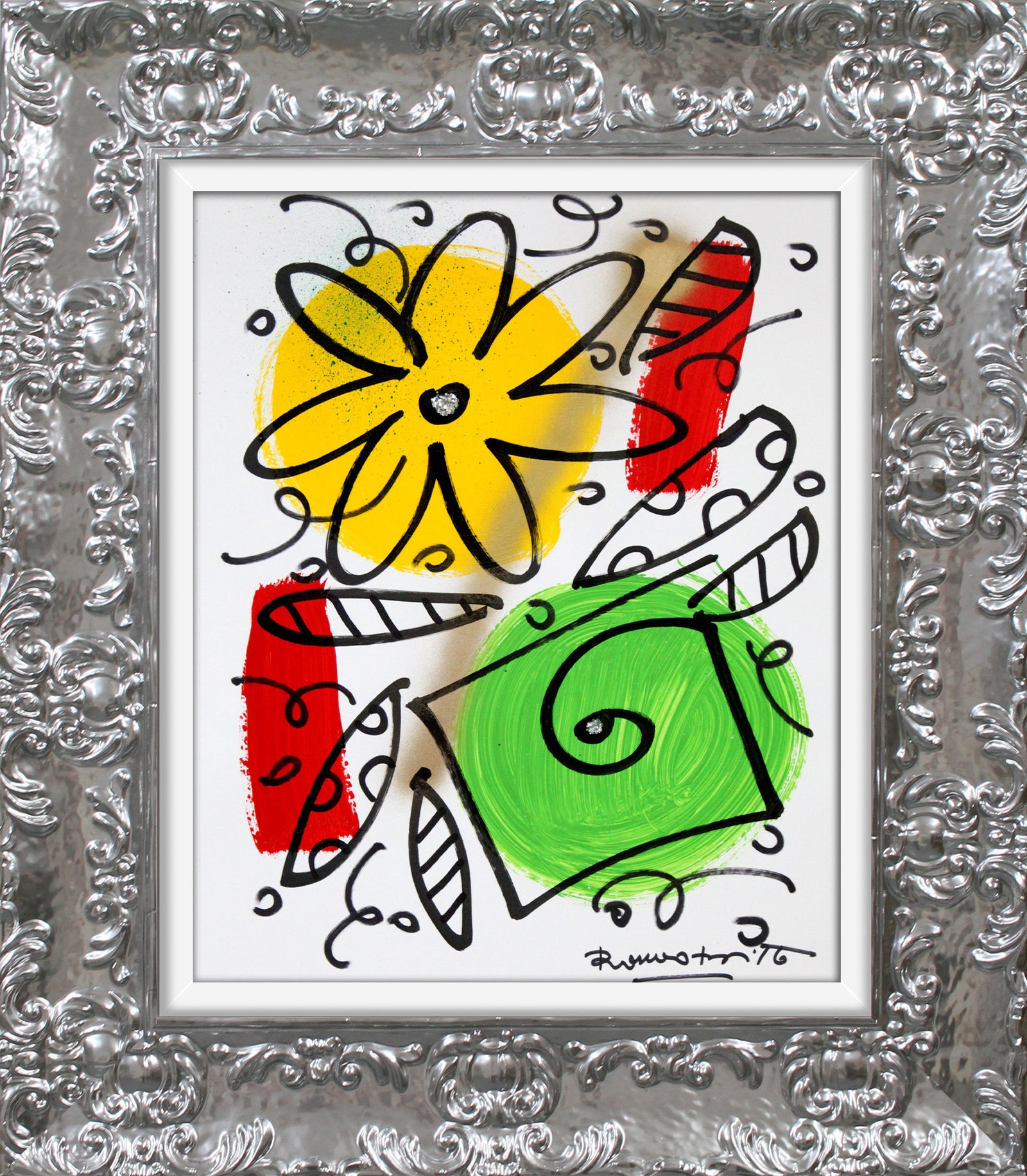 evolution original drawing  artistic colorful design collectible