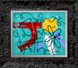 TEAL GARDEN -  Original Drawing