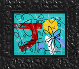 TEAL GARDEN -  Original Drawing
