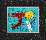TEAL GARDEN -  Original Drawing