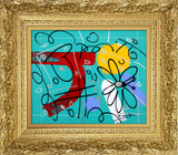 TEAL GARDEN -  Original Drawing