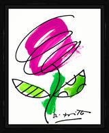 THOMAS FLOWER (MAGENTA) - Original Drawing