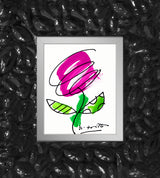 THOMAS FLOWER (MAGENTA) - Original Drawing
