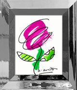 THOMAS FLOWER (MAGENTA) - Original Drawing