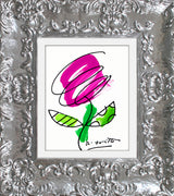 THOMAS FLOWER (MAGENTA) - Original Drawing