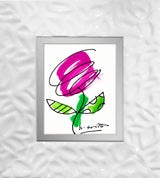 THOMAS FLOWER (MAGENTA) - Original Drawing