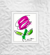 THOMAS FLOWER (MAGENTA) - Original Drawing