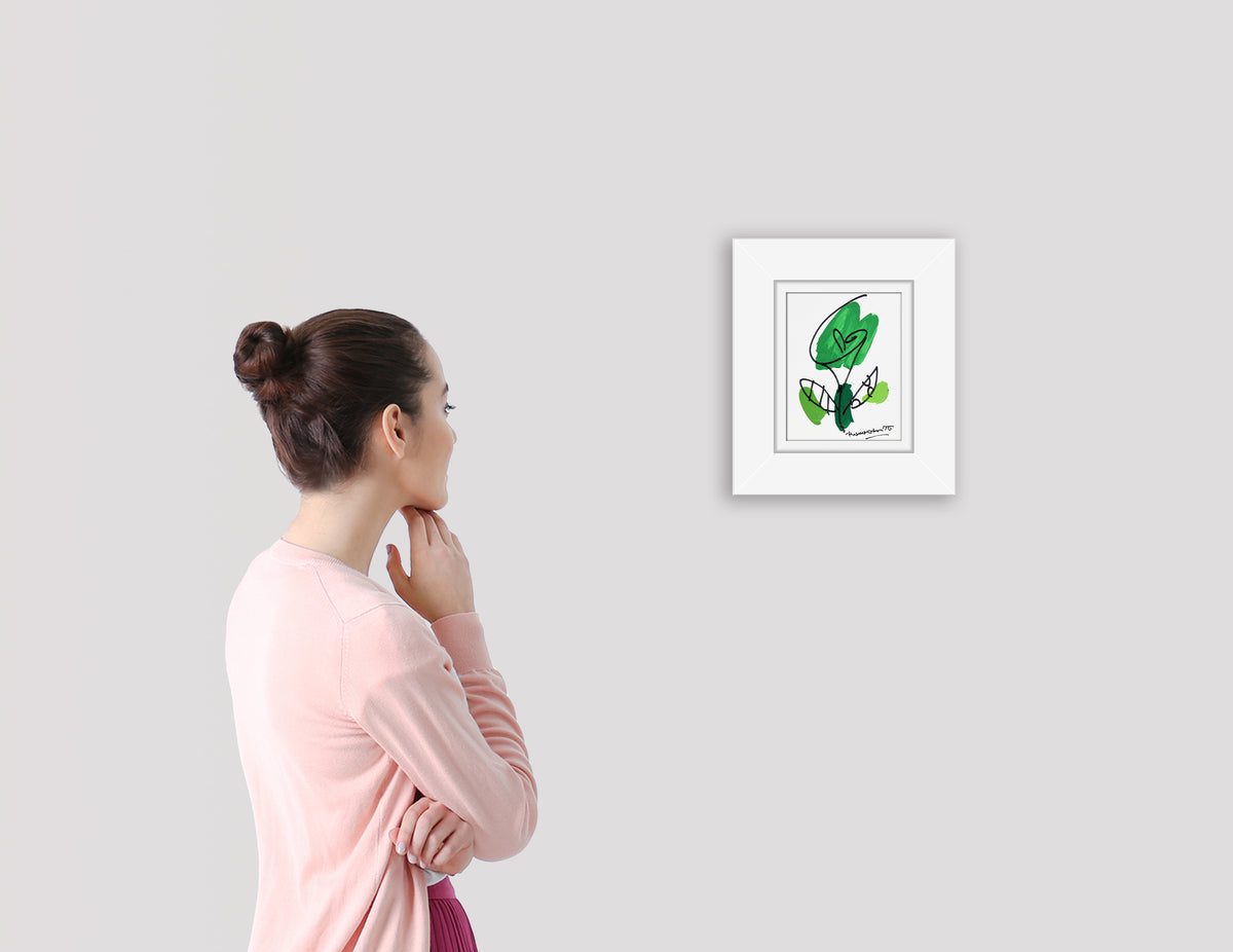 THOMAS FLOWER (BRAZIL GREEN) - Original Drawing