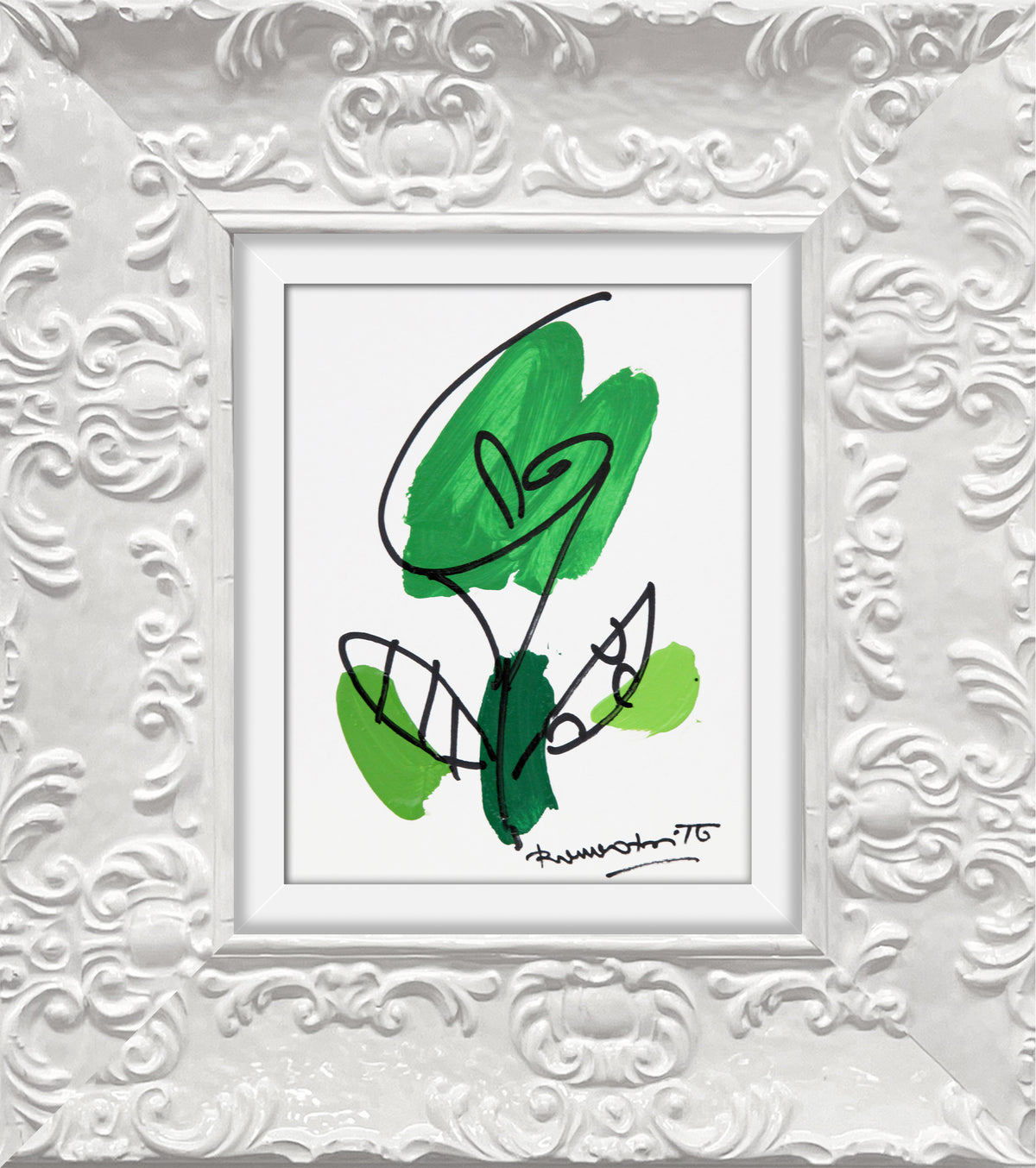 THOMAS FLOWER (BRAZIL GREEN) - Original Drawing