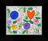 BRITTO GARDEN (FLOWERS AND HEARTS) - Original Drawing *SOLD*