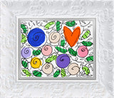 BRITTO GARDEN (FLOWERS AND HEARTS) - Original Drawing *SOLD*
