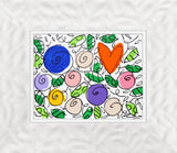 BRITTO GARDEN (FLOWERS AND HEARTS) - Original Drawing *SOLD*