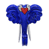 BLUE ELEPHANT -  Hand Painted Original Sculpture