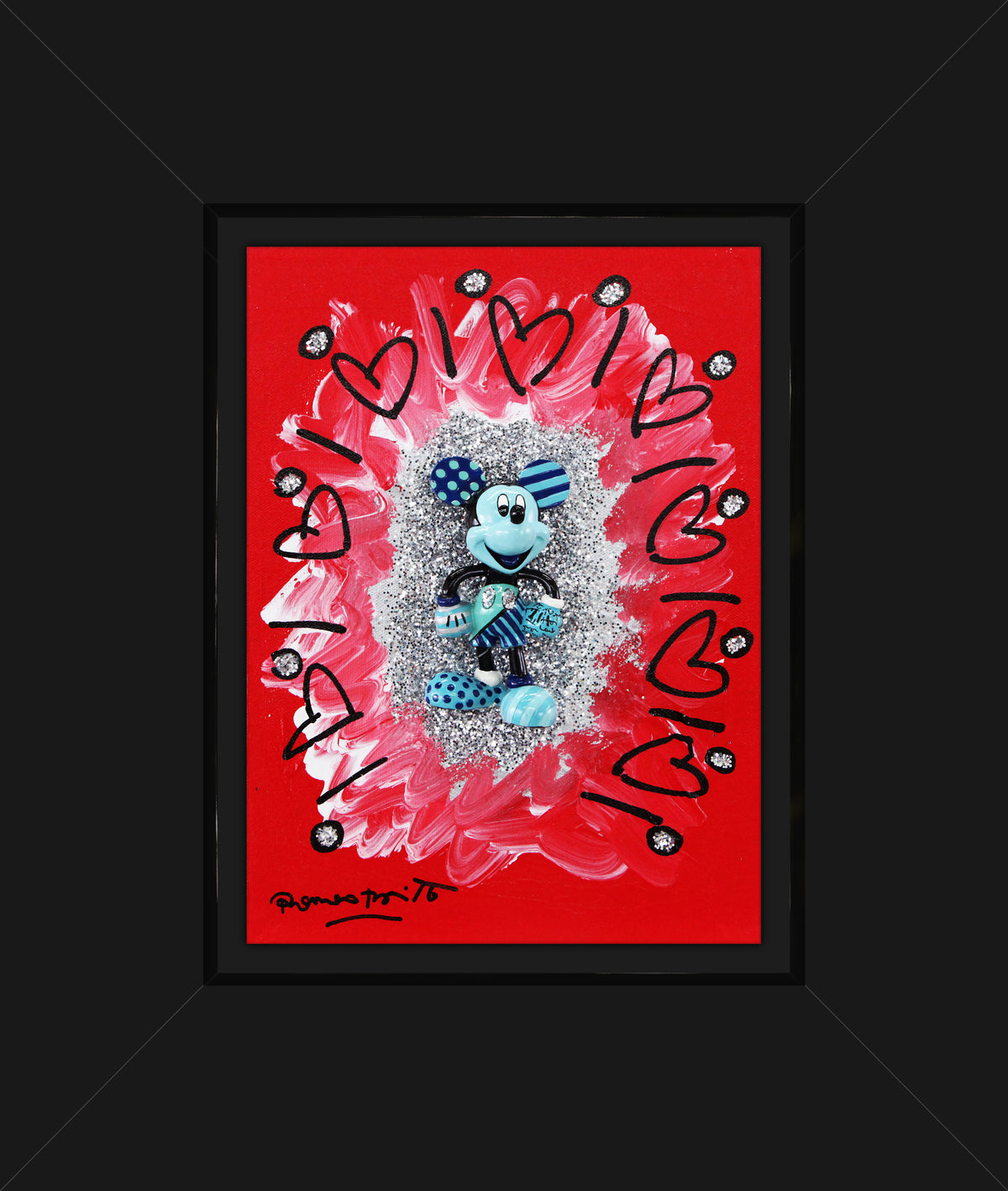 LOVE EXPLOSION (MICKEY ASSEMBLAGE) - Original Object Art – Shop Britto