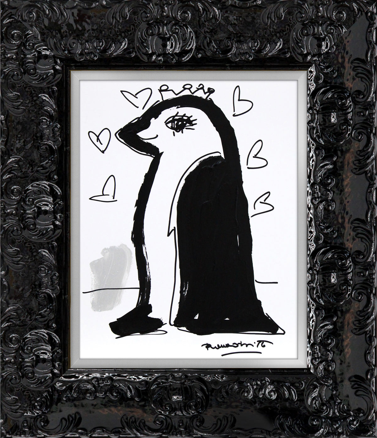 thomas collection penguin original drawing  artistic colorful design collectible