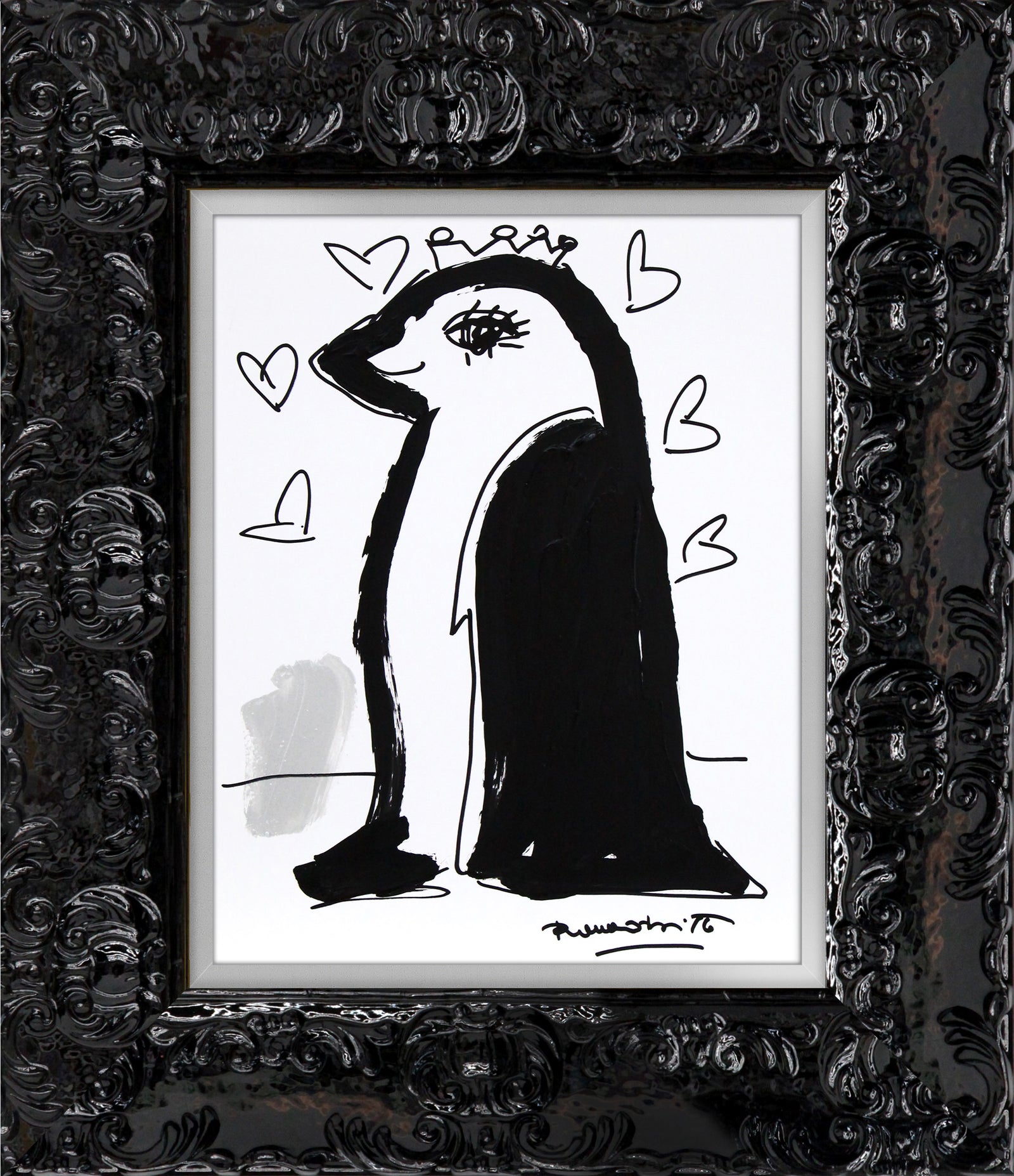 thomas collection penguin original drawing  artistic colorful design collectible
