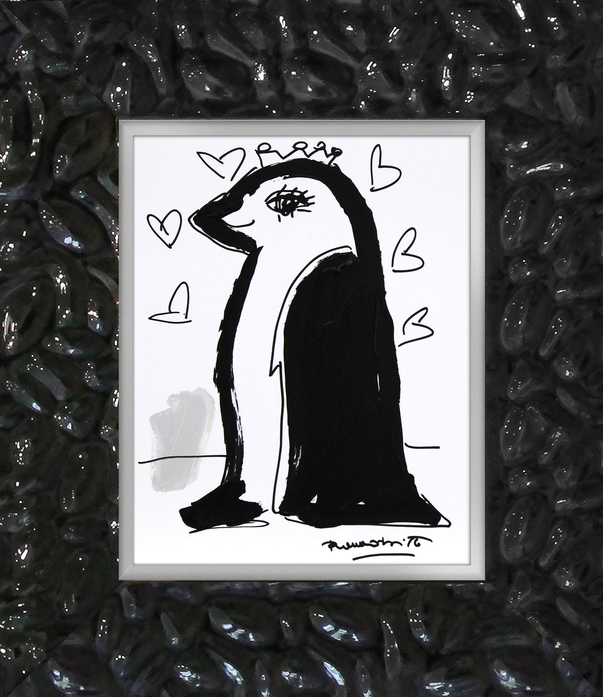 thomas collection penguin original drawing  colorful decorative collectible gift idea