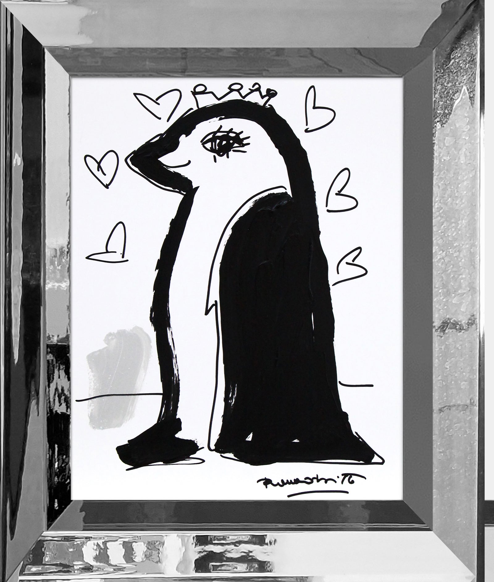 thomas collection penguin original drawing  artistic colorful design collectible