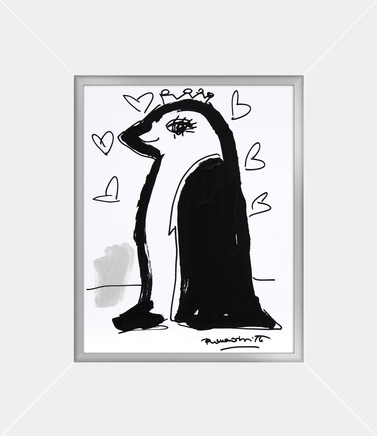 thomas collection penguin original drawing  colorful decorative collectible gift idea