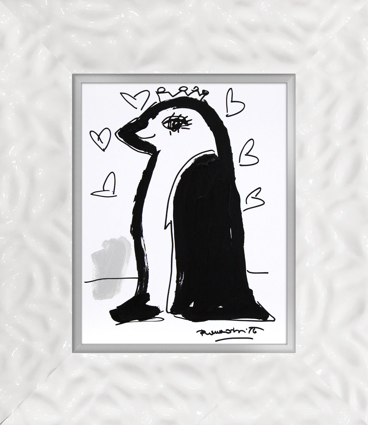 thomas collection penguin original drawing  colorful decorative collectible gift idea
