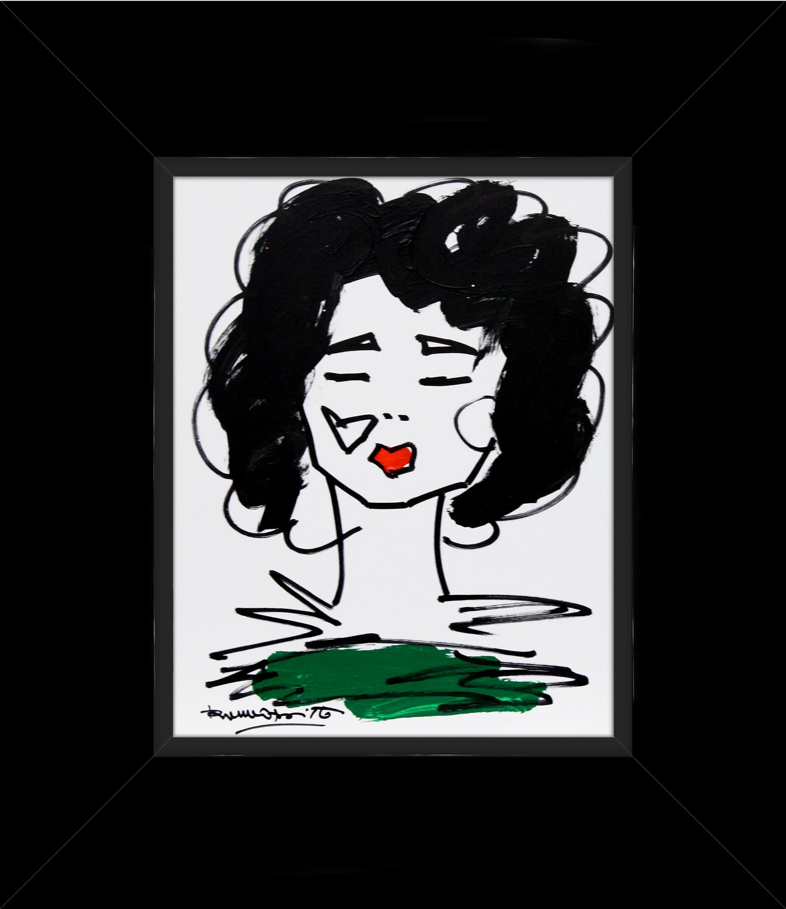 Romero Britto love collection original drawing  colorful pop art design