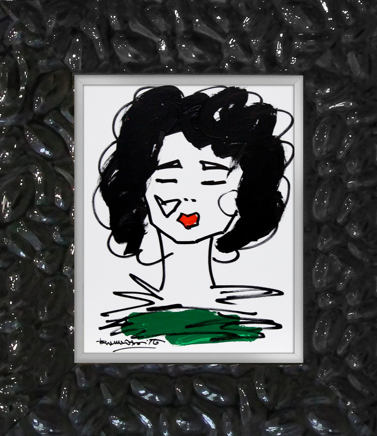 Romero Britto love collection original drawing  colorful pop art design