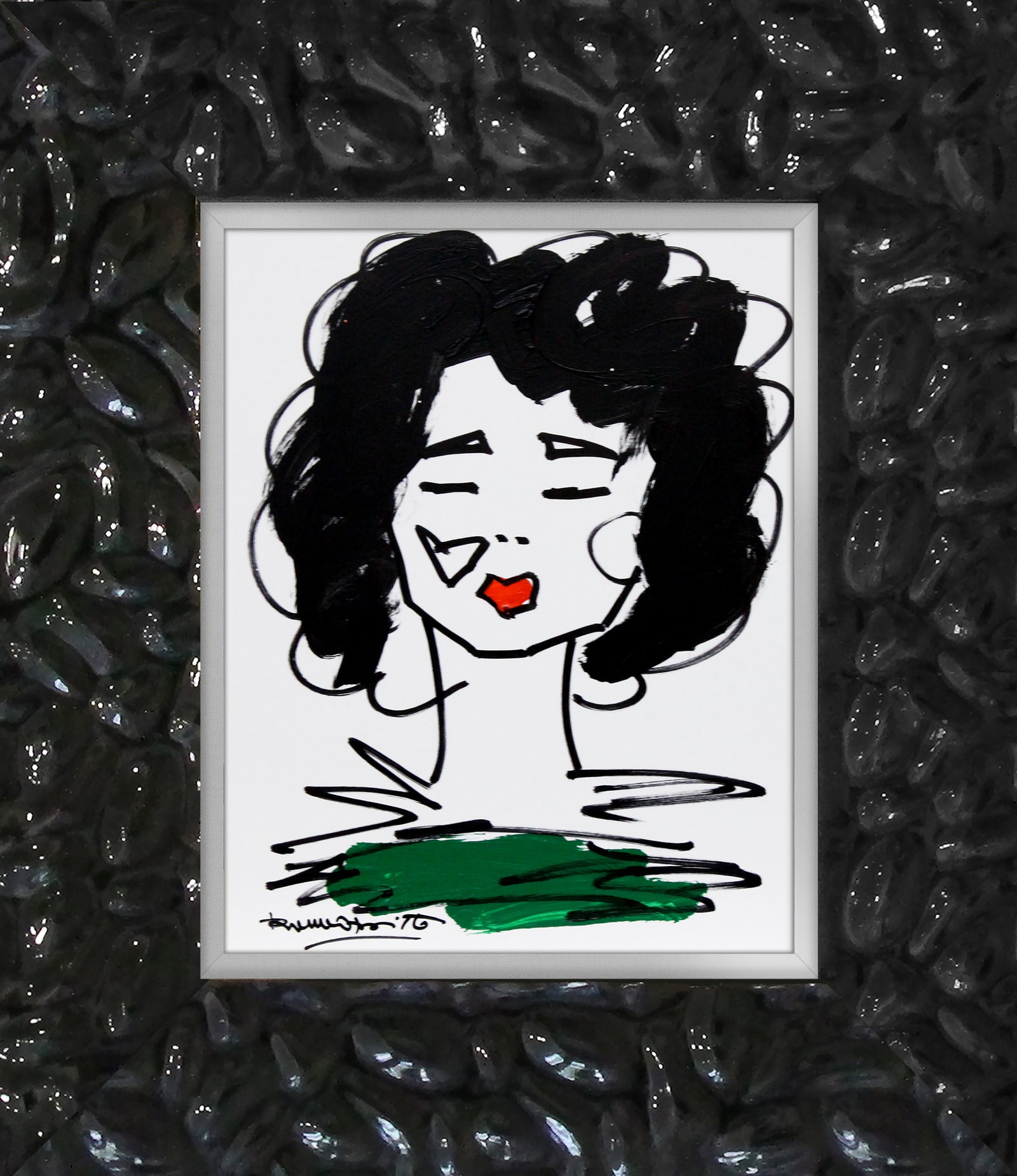 Romero Britto love collection original drawing  colorful pop art design