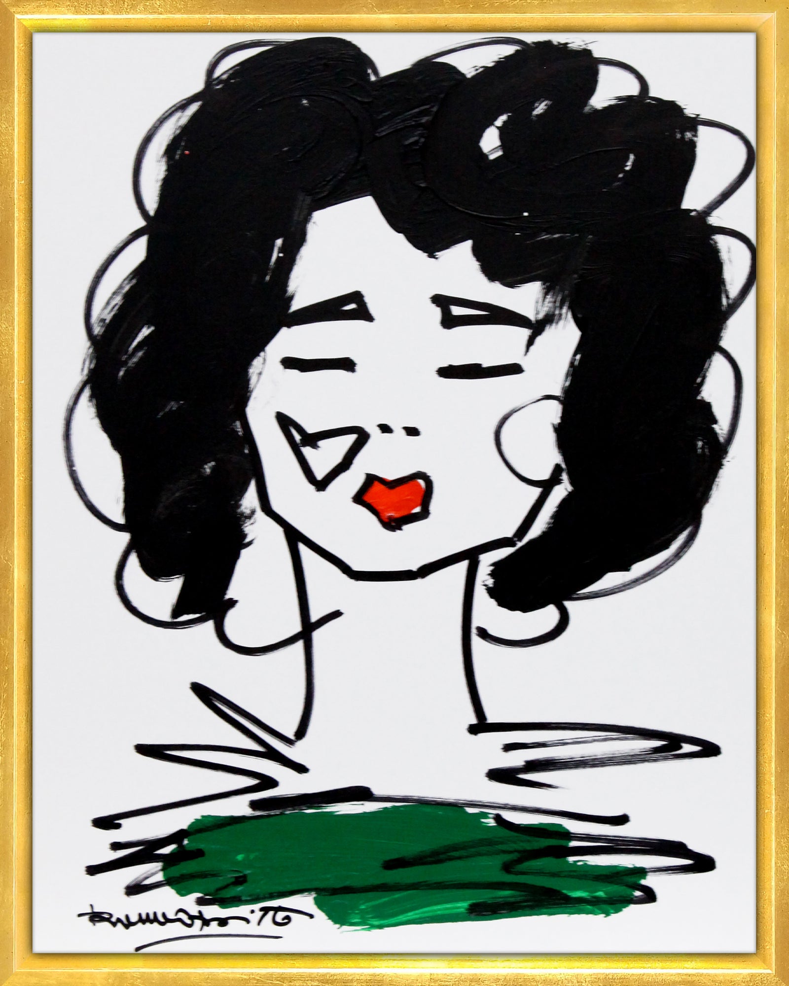 love collection original drawing  colorful decorative collectible gift idea