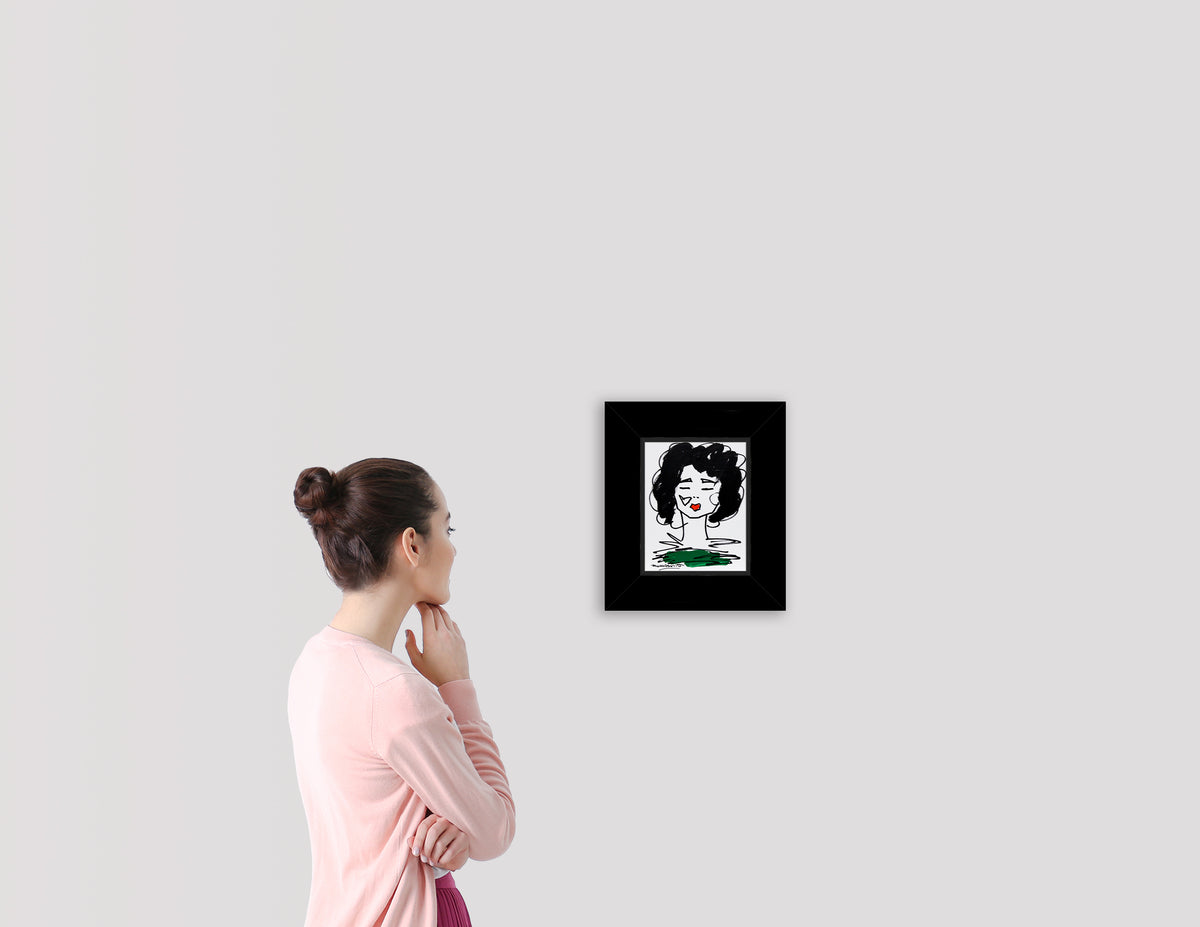 love collection original drawing  artistic colorful design collectible
