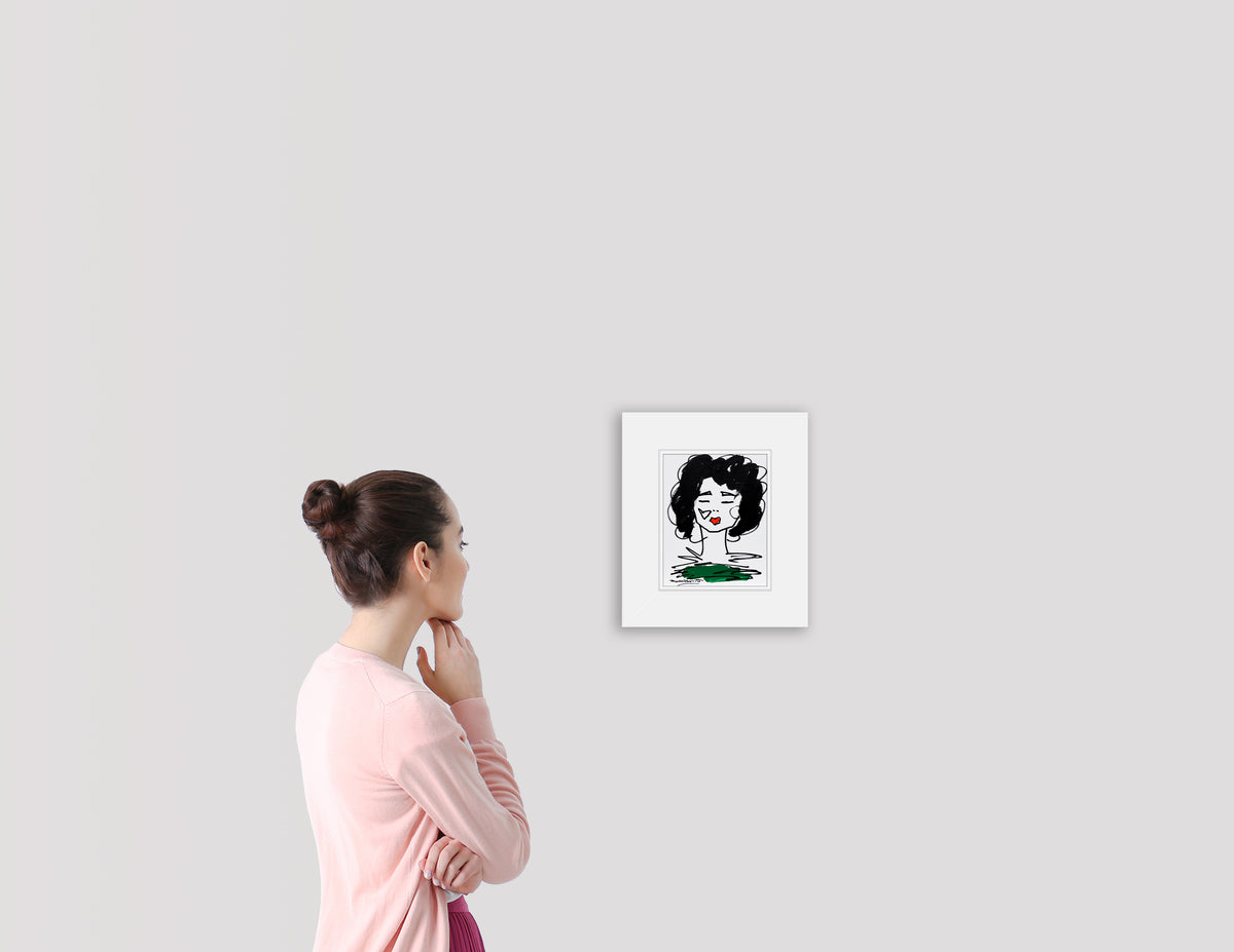 modern pop art love collection original drawing  vibrant home decor