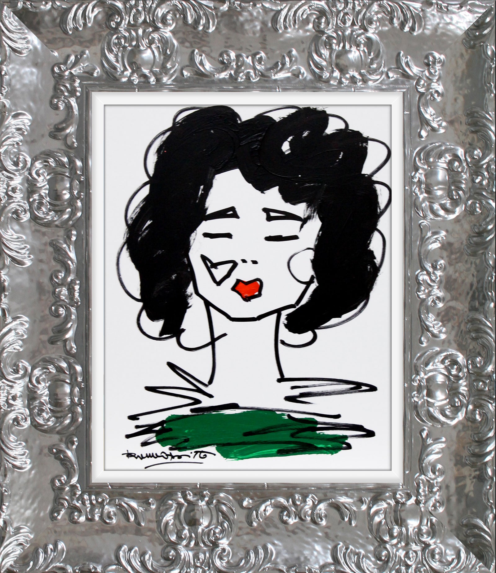 love collection original drawing  artistic colorful design collectible