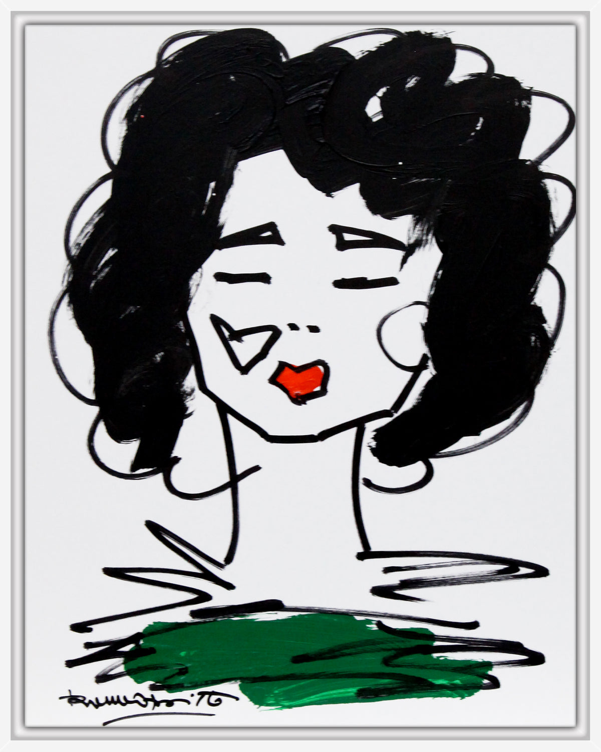 Romero Britto love collection original drawing  colorful pop art design