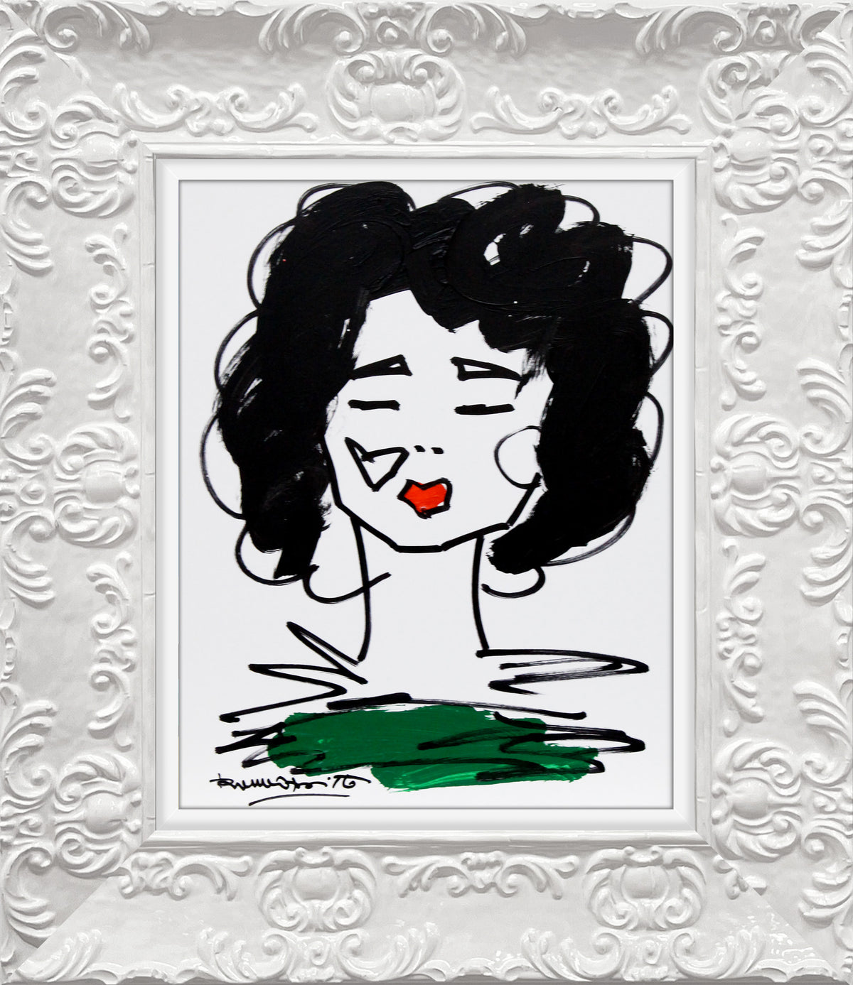 love collection original drawing  artistic colorful design collectible
