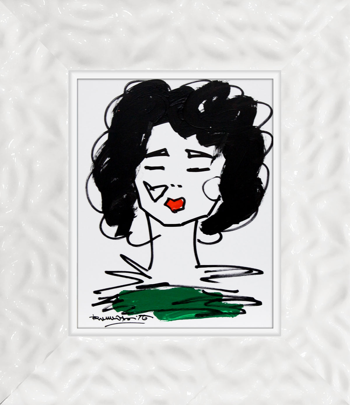 Romero Britto love collection original drawing  colorful pop art design