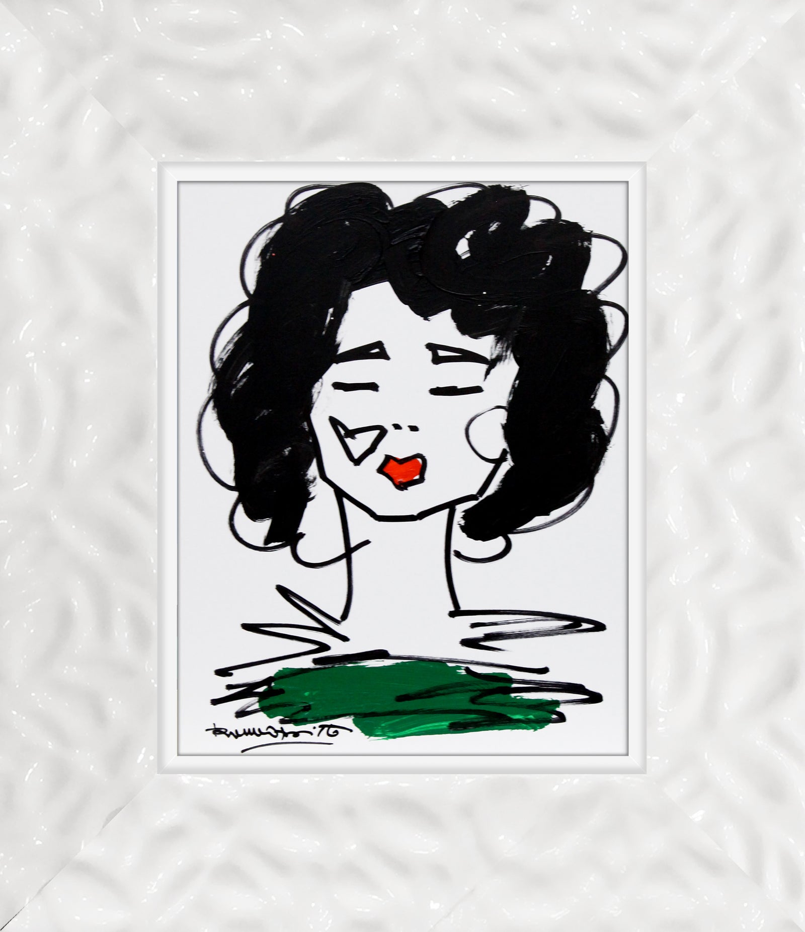 Romero Britto love collection original drawing  colorful pop art design