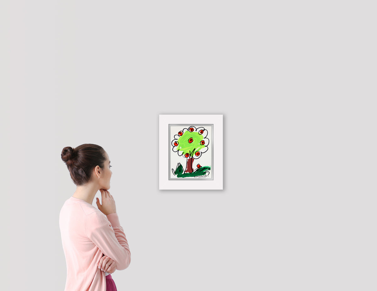 thomas collection tree original drawing  artistic colorful design collectible