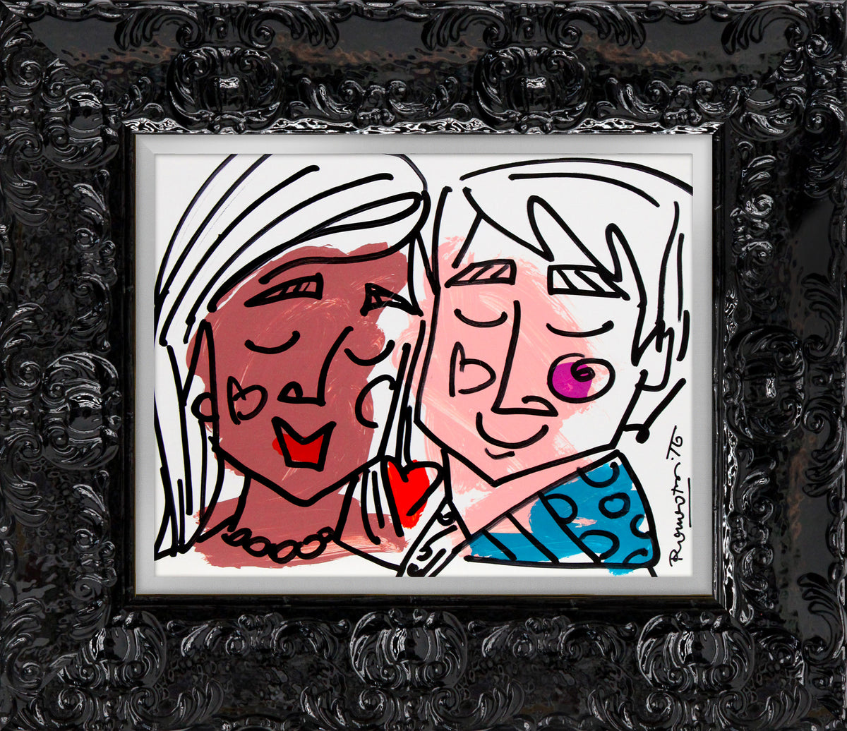 love collection original drawing  colorful decorative collectible gift idea