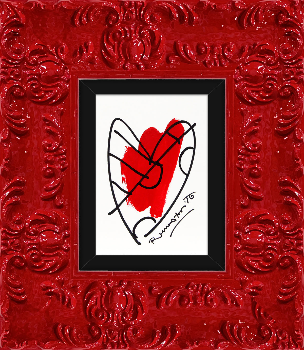 thomas heartbeat collection original drawing  colorful decorative collectible gift idea
